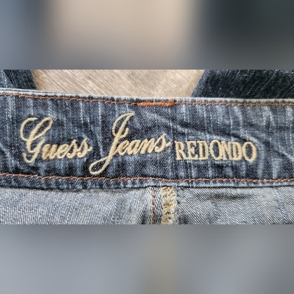 Vintg Y2K Guess Jean's Women's 34 Redondo Straight Leg Med Wash Low-Mid Rise Str - Picture 5 of 11
